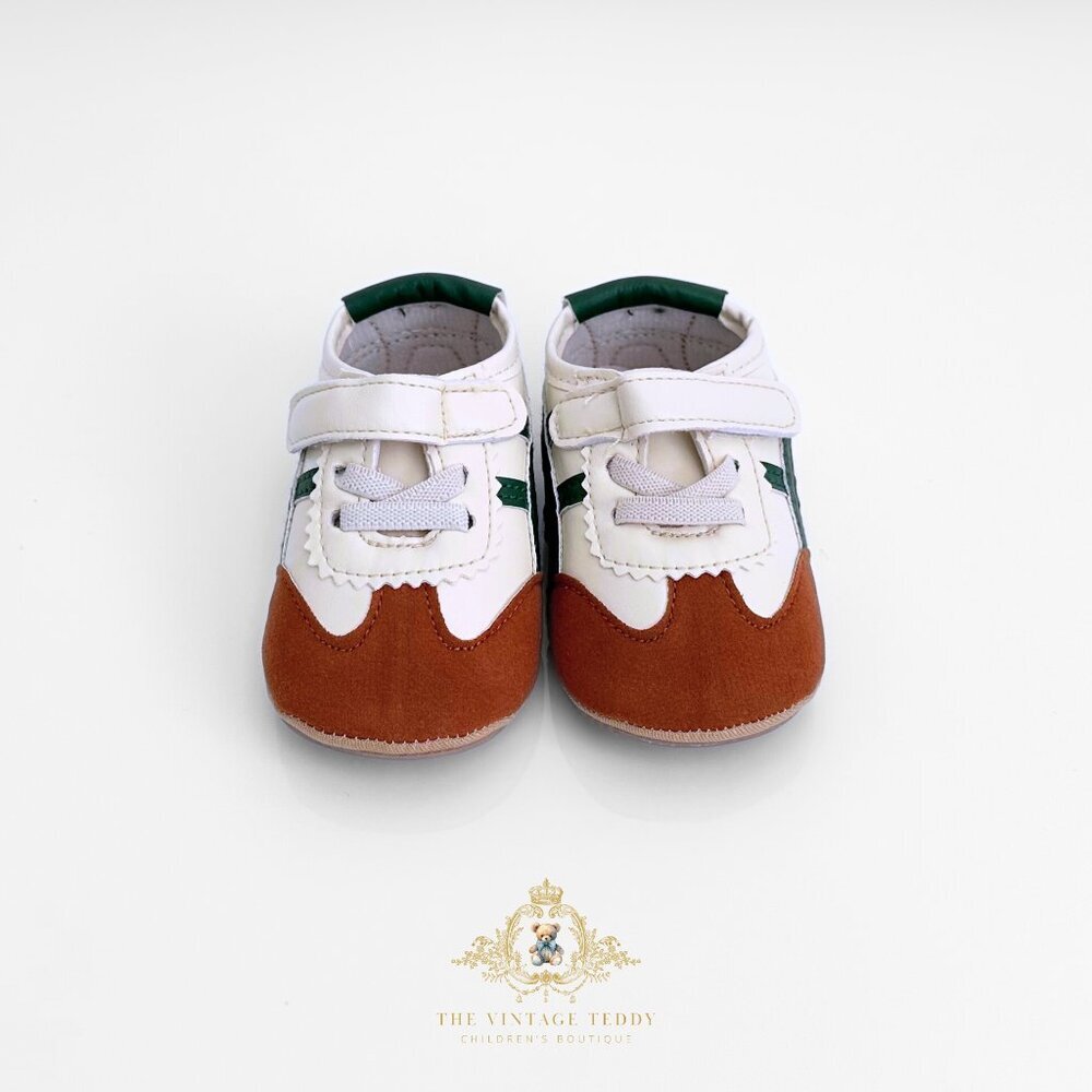 NWT Cute Baby's 1st Sneakers Children's Shoes for Infants Baby Shoes Green 3 - Picture 2 of 4